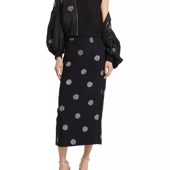 Cinq à Sept Women’s Ollie Crystal-Embellished Bomber Jacket - Picture 3 of 6